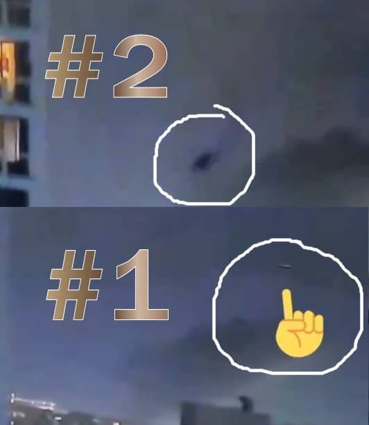 Strange “UFO”/sighting in sky above Tel Aviv, Israel.