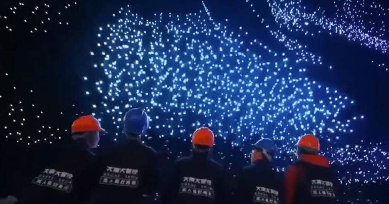 China (Shenzhen) breaks “Guiness World Record” for largest drone sky display using 10,197 drones w/LED lights, coordinated by computer…